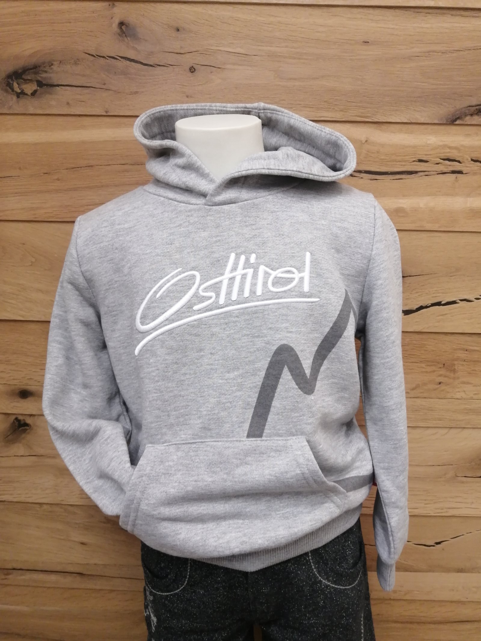 Kinder Hoody "Osttirol" hellgrau