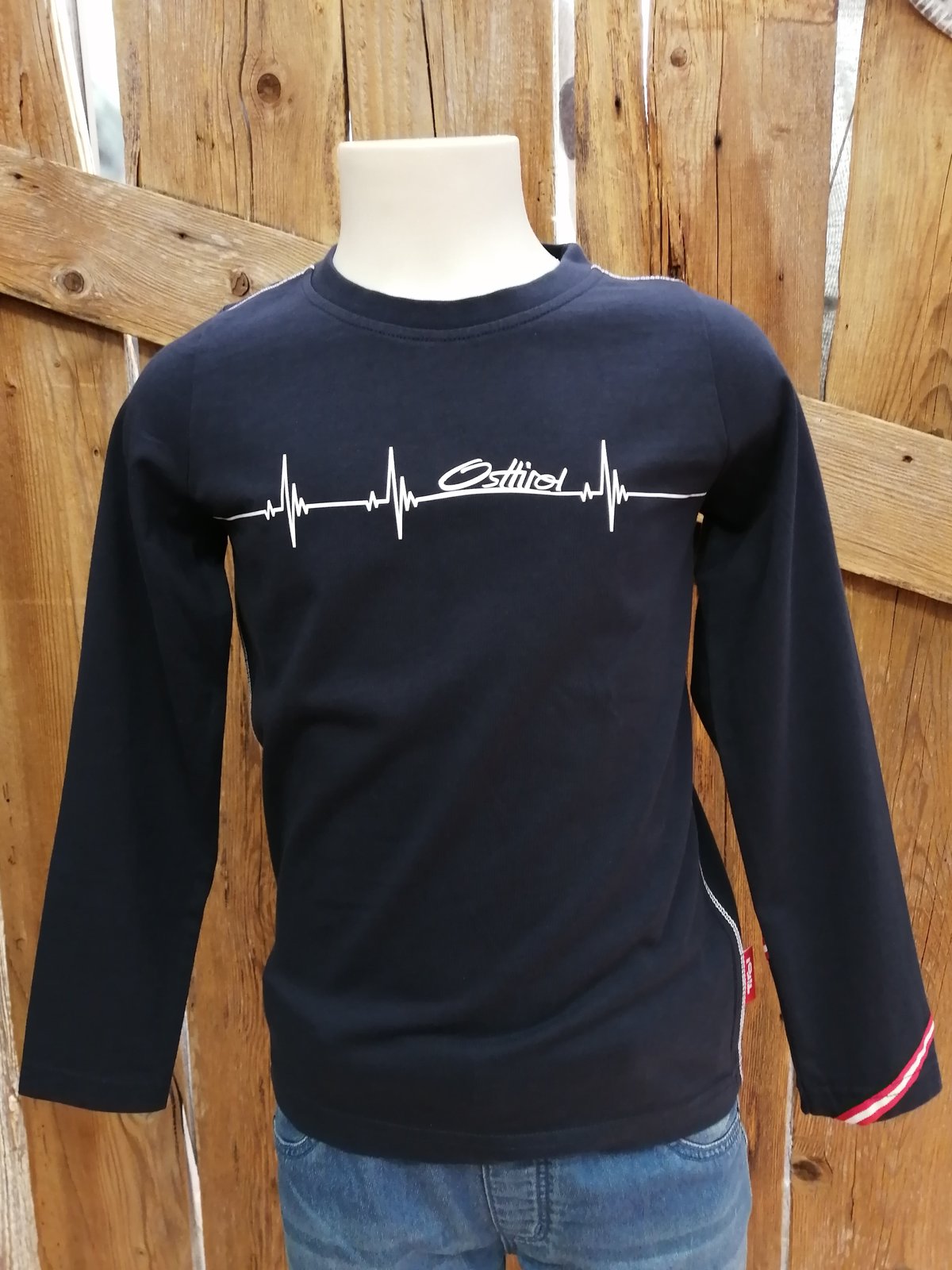 Kinder Longsleeve "Herztöne" Osttirol marine