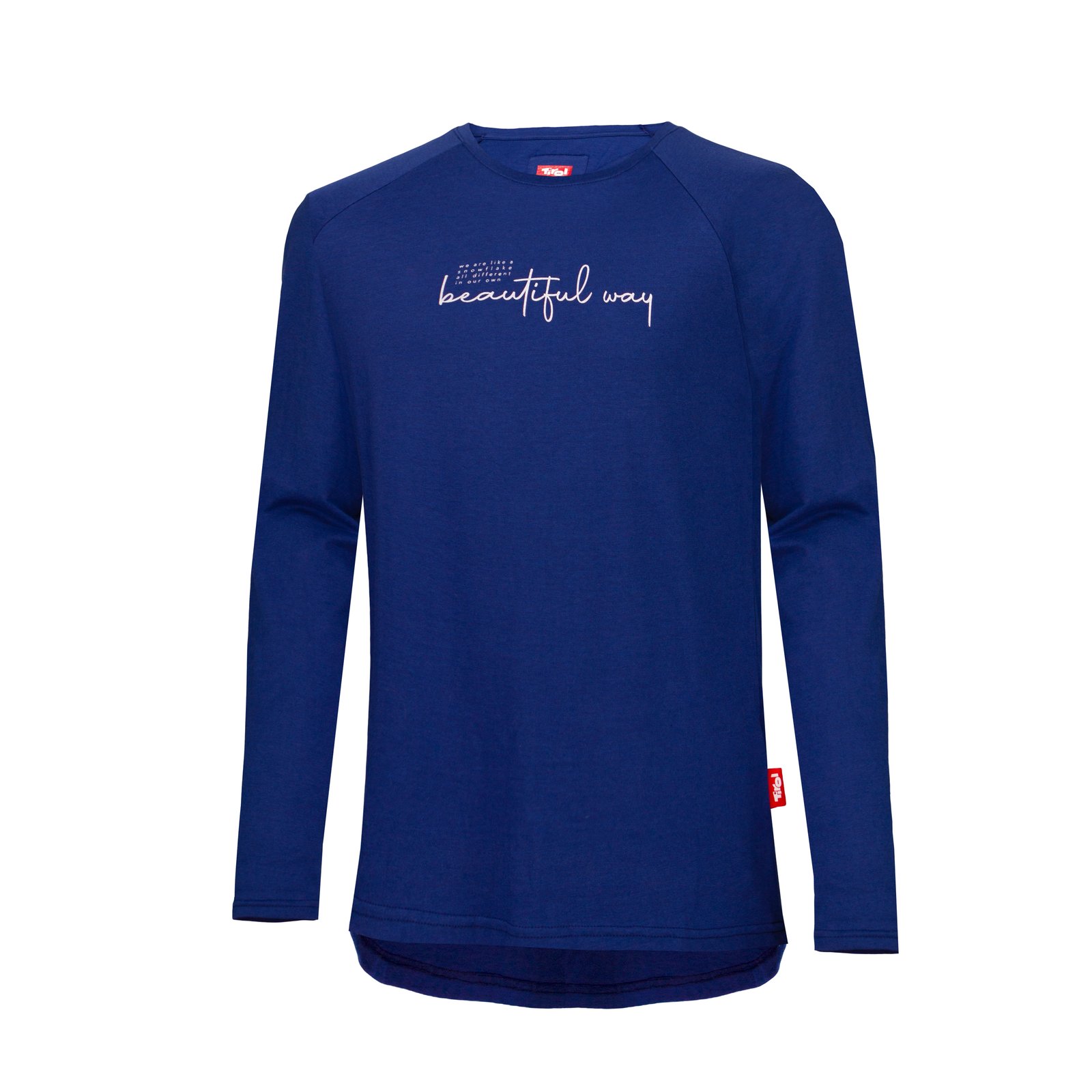 Damen Longsleeve "Beautyful" dunkelblau