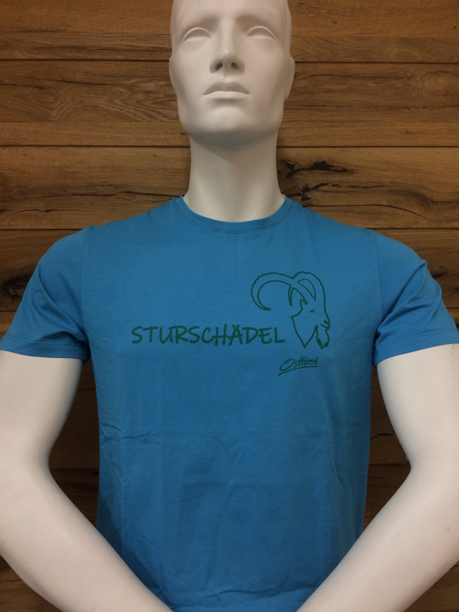 Herren T-Shirt "Sturschädel" petrol