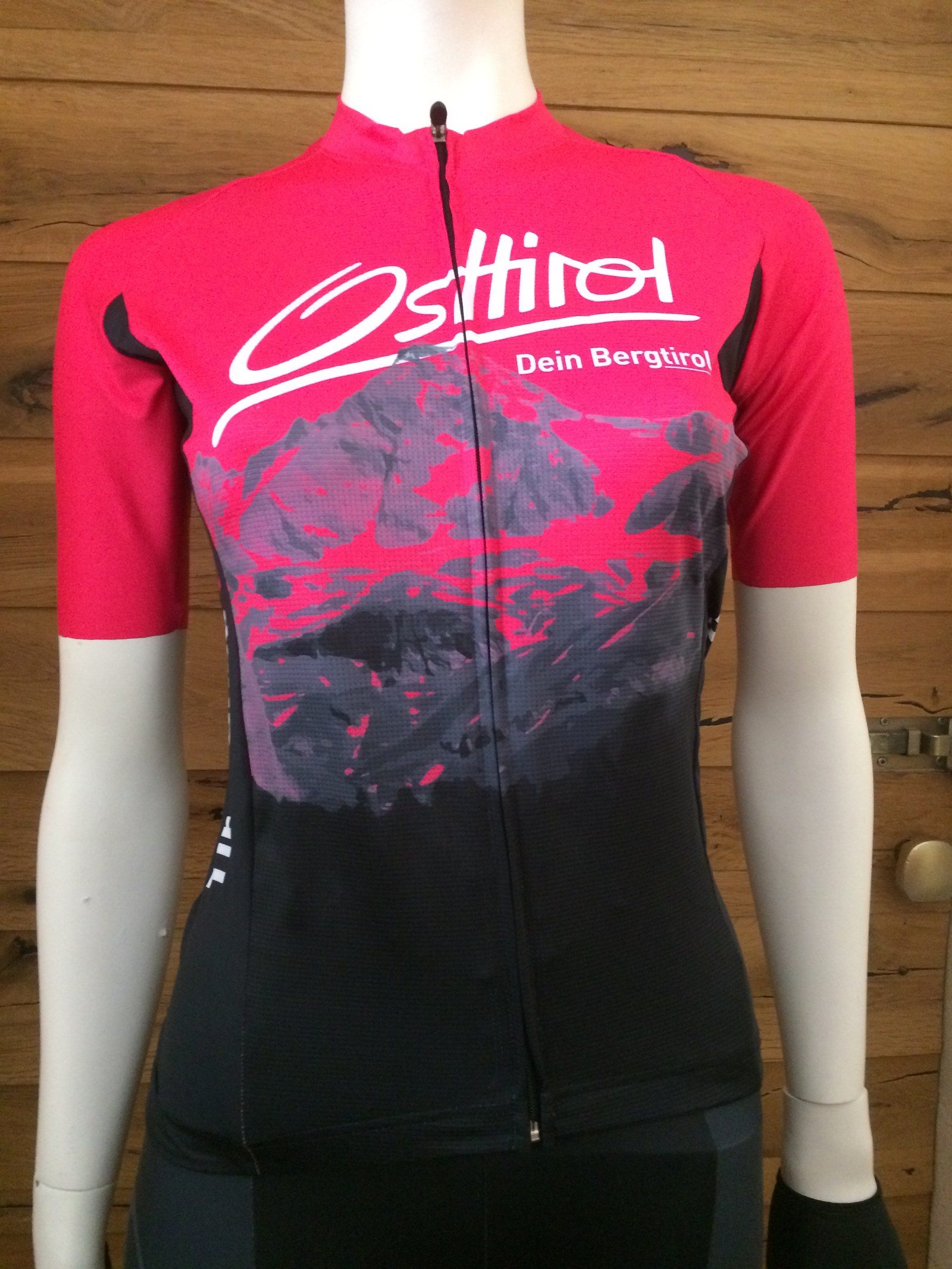 Rad Trikot "Glockner" Osttirol, pink/schwarz