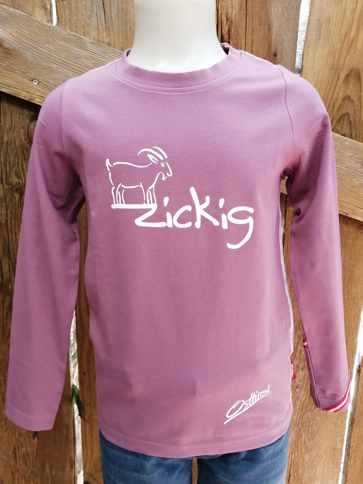 Kinder Longsleeve "zickig" Osttirol, malve