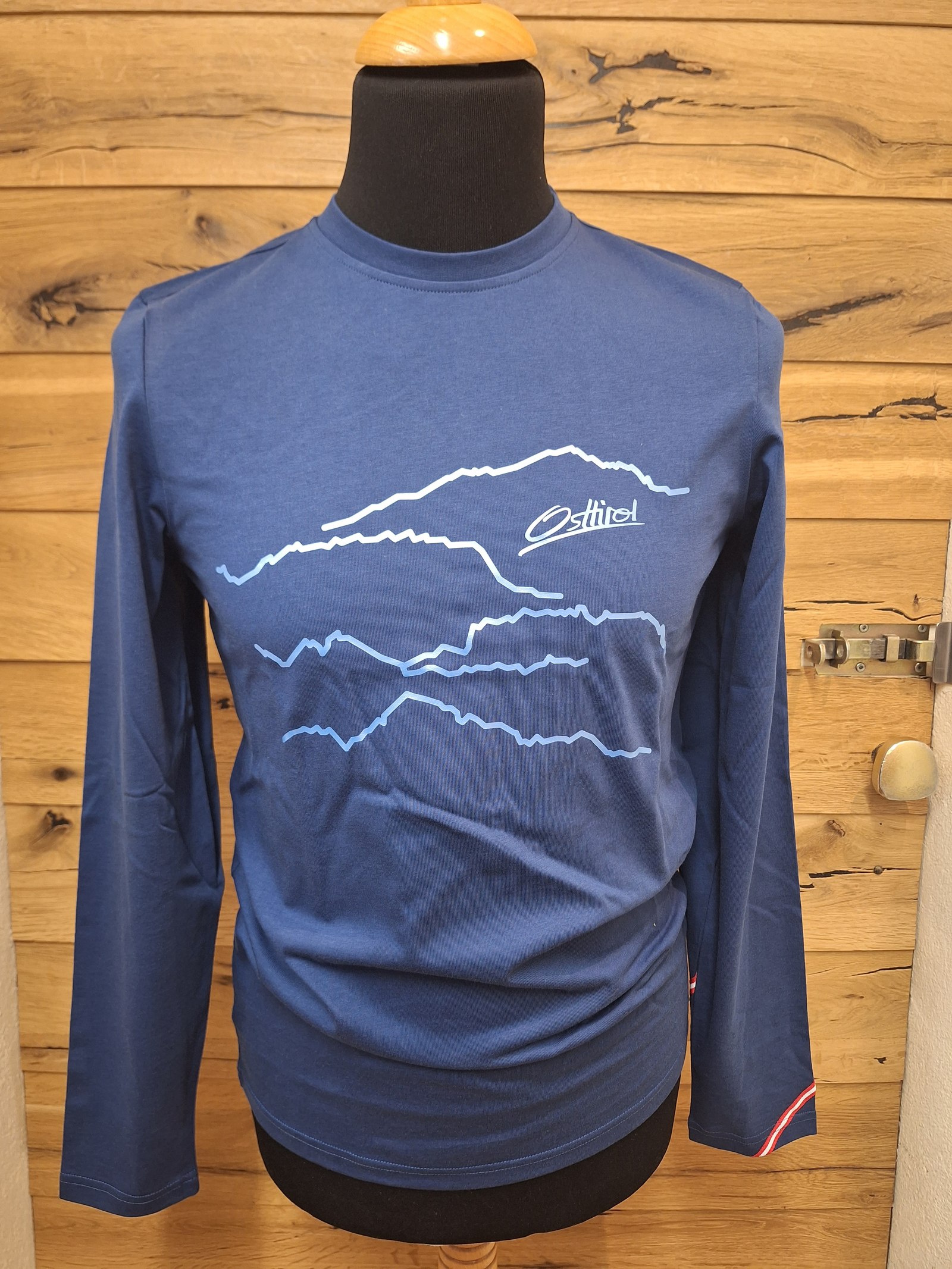 Herren Longsleeve "Dolomiten" navy