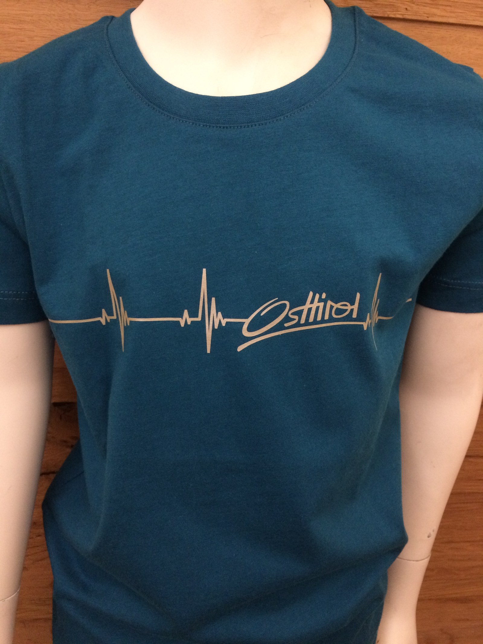 Kinder T-Shirt "Herzschlag" petrol