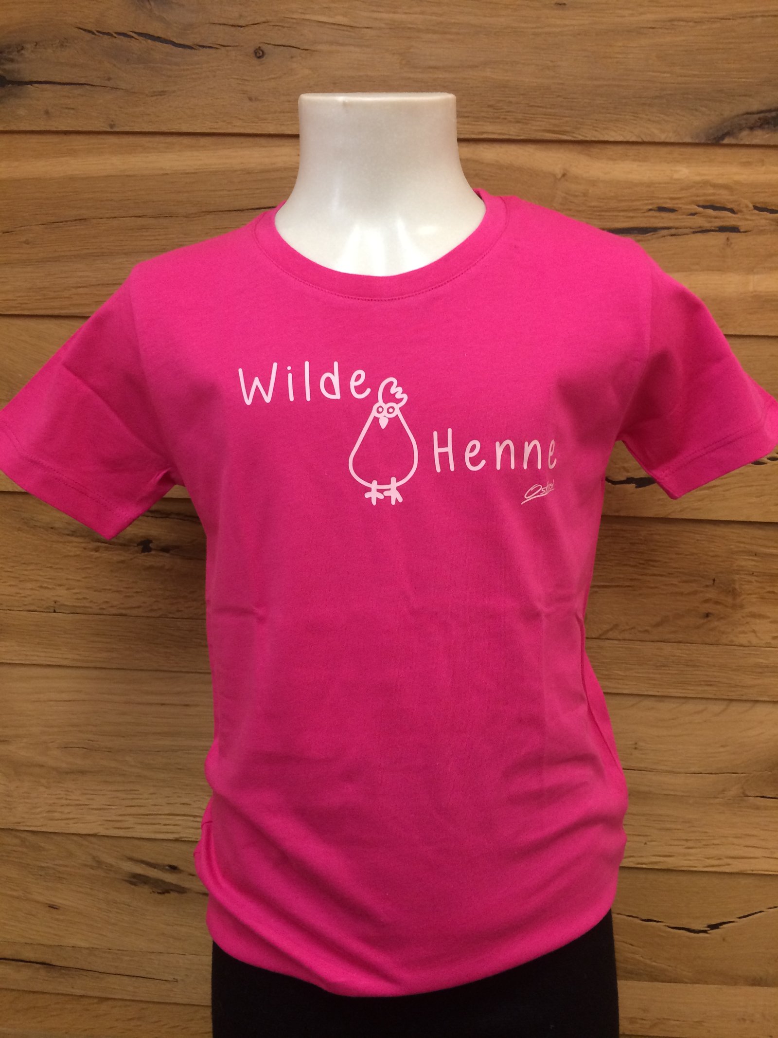 Kinder T-Shirt "Wilde Henne" pink