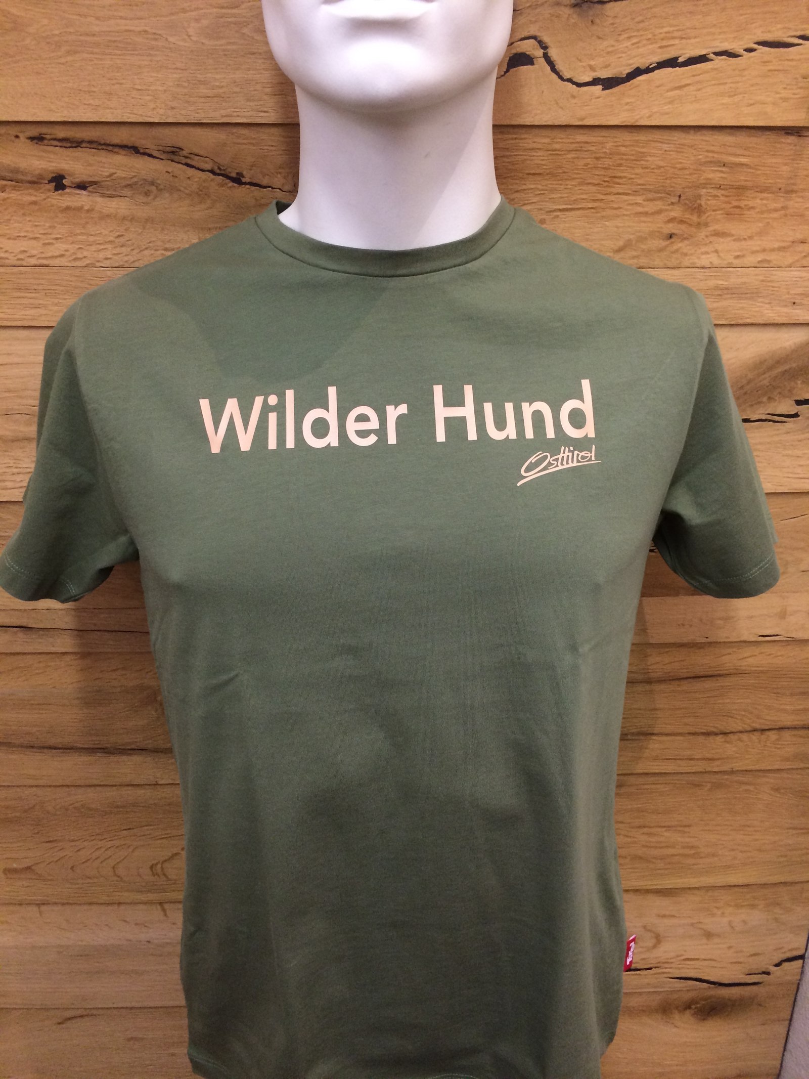 Herren T-Shirt "Wilder Hund" oliv