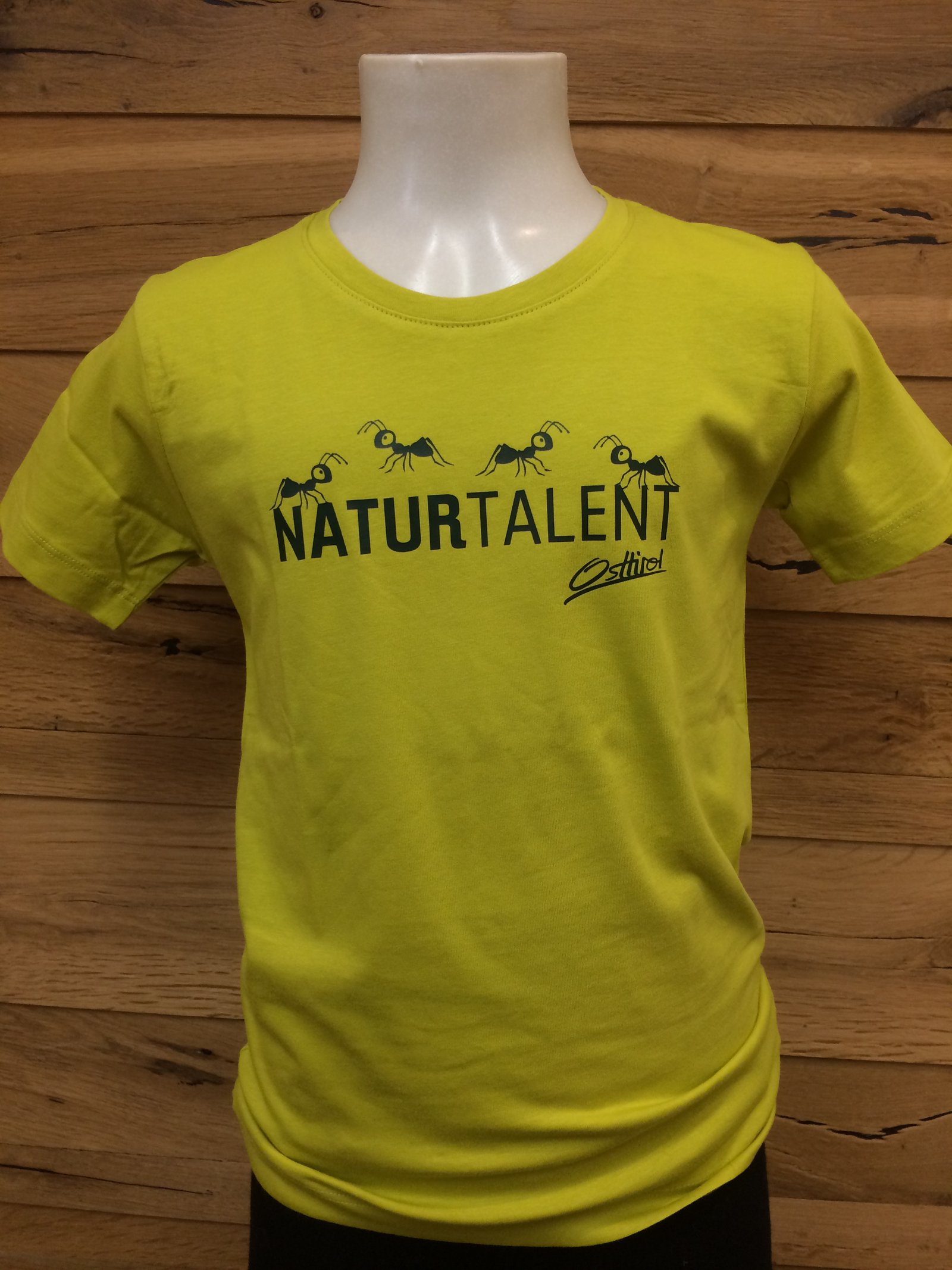Kinder T-Shirt "Naturtalent" limette