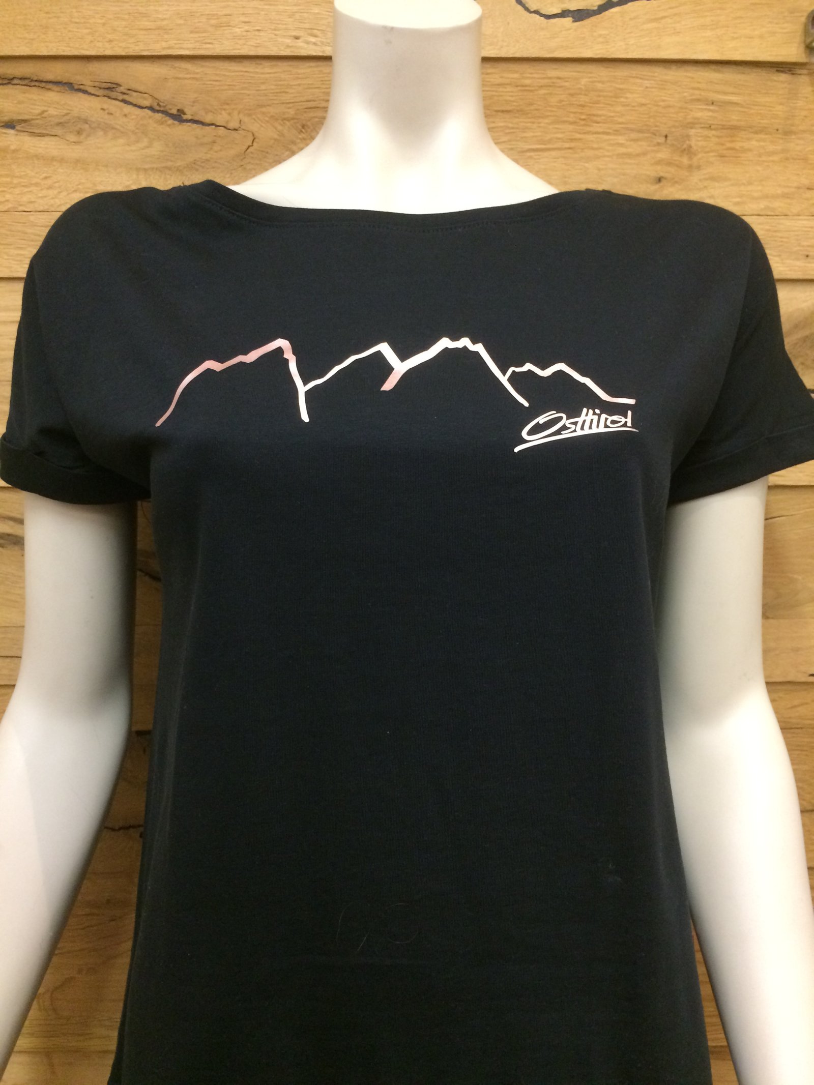 Damen T-Shirt "Dolomiten" schwarz