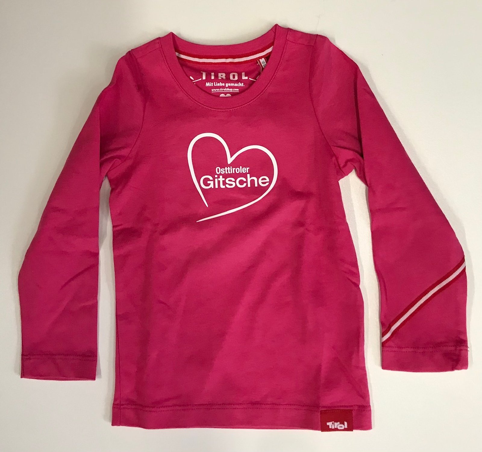 Kinder Longsleeve "Osttiroler Gitsche" pink