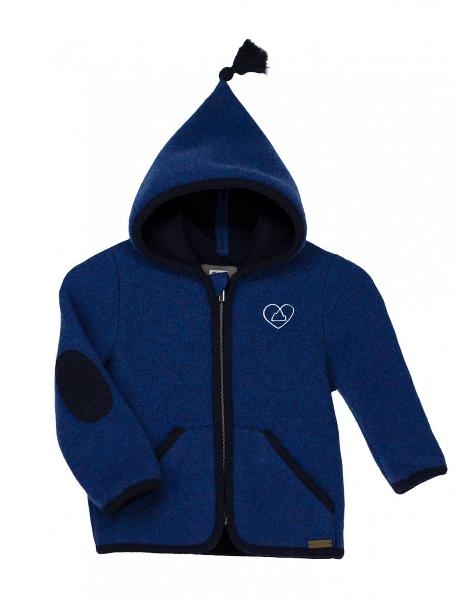 Baby Walk-Hoody "Michi" jeansblau