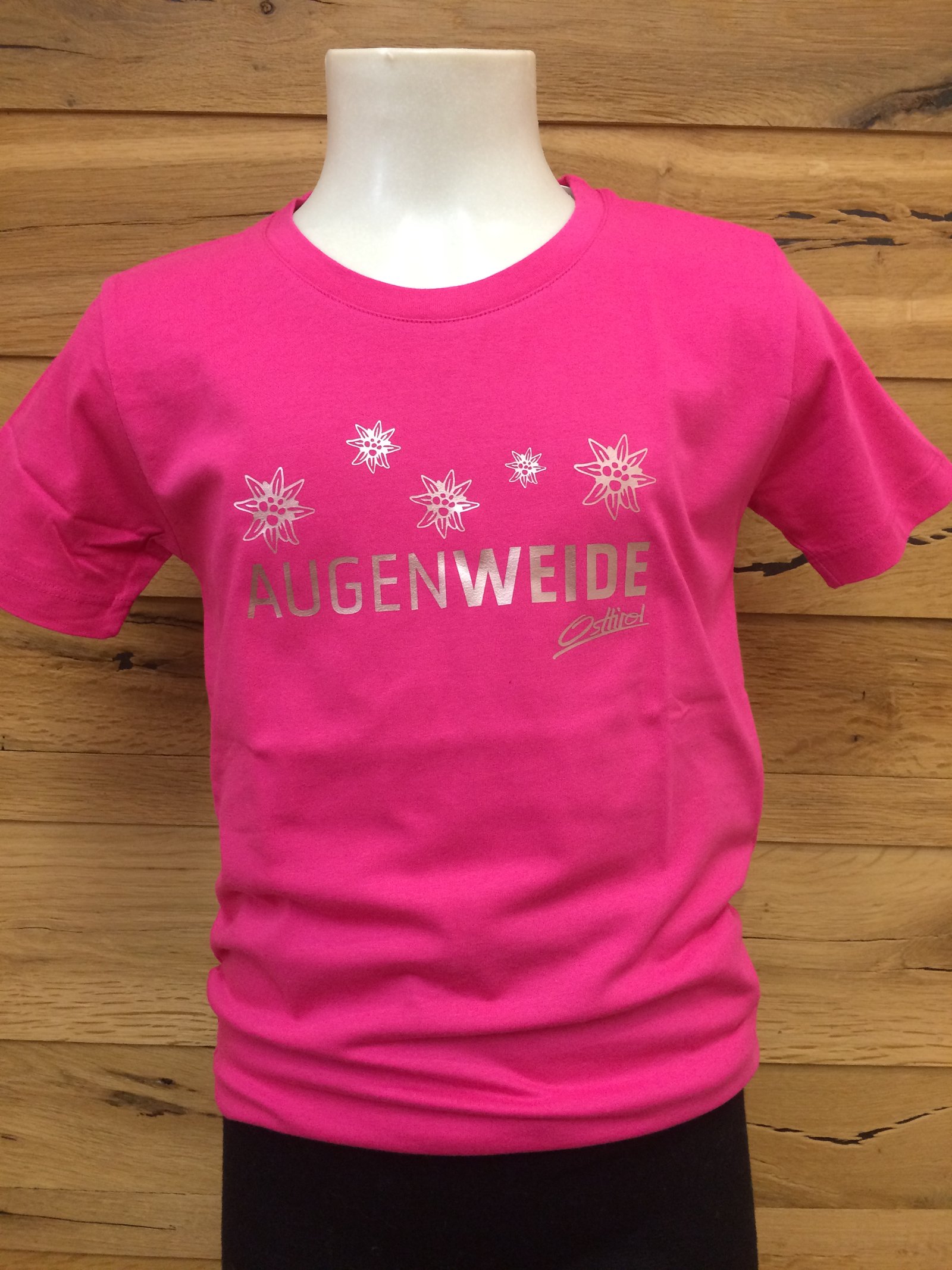 Kinder T-Shirt "Augenweide" pink