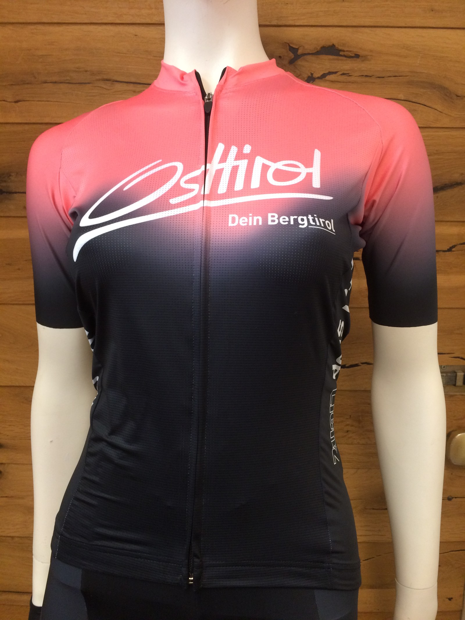 Rad Trikot "Spitzkofel" Osttirol, rosa/schwarz