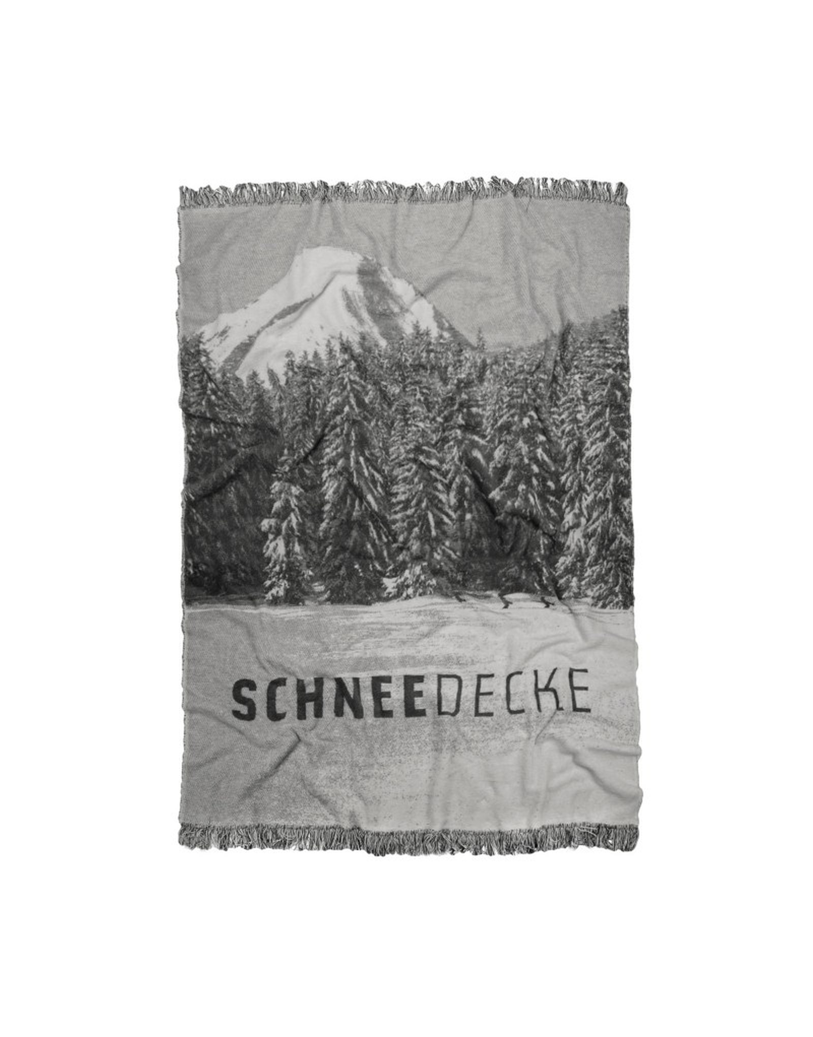 Kuscheldecke "Schneedecke" grau