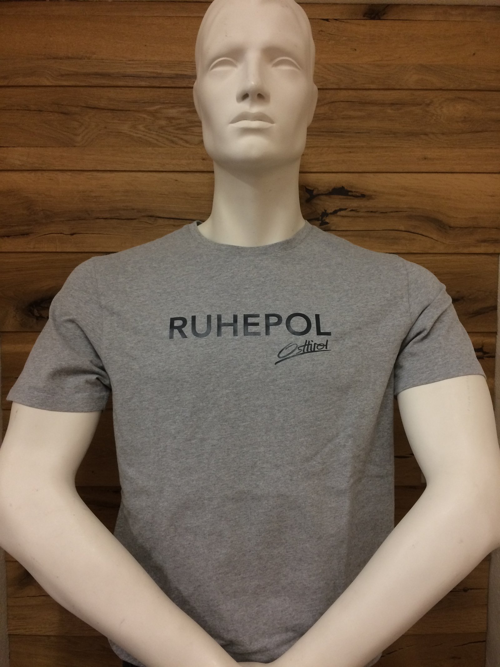 Herren T-Shirt Osttirol "Ruhepol" grau