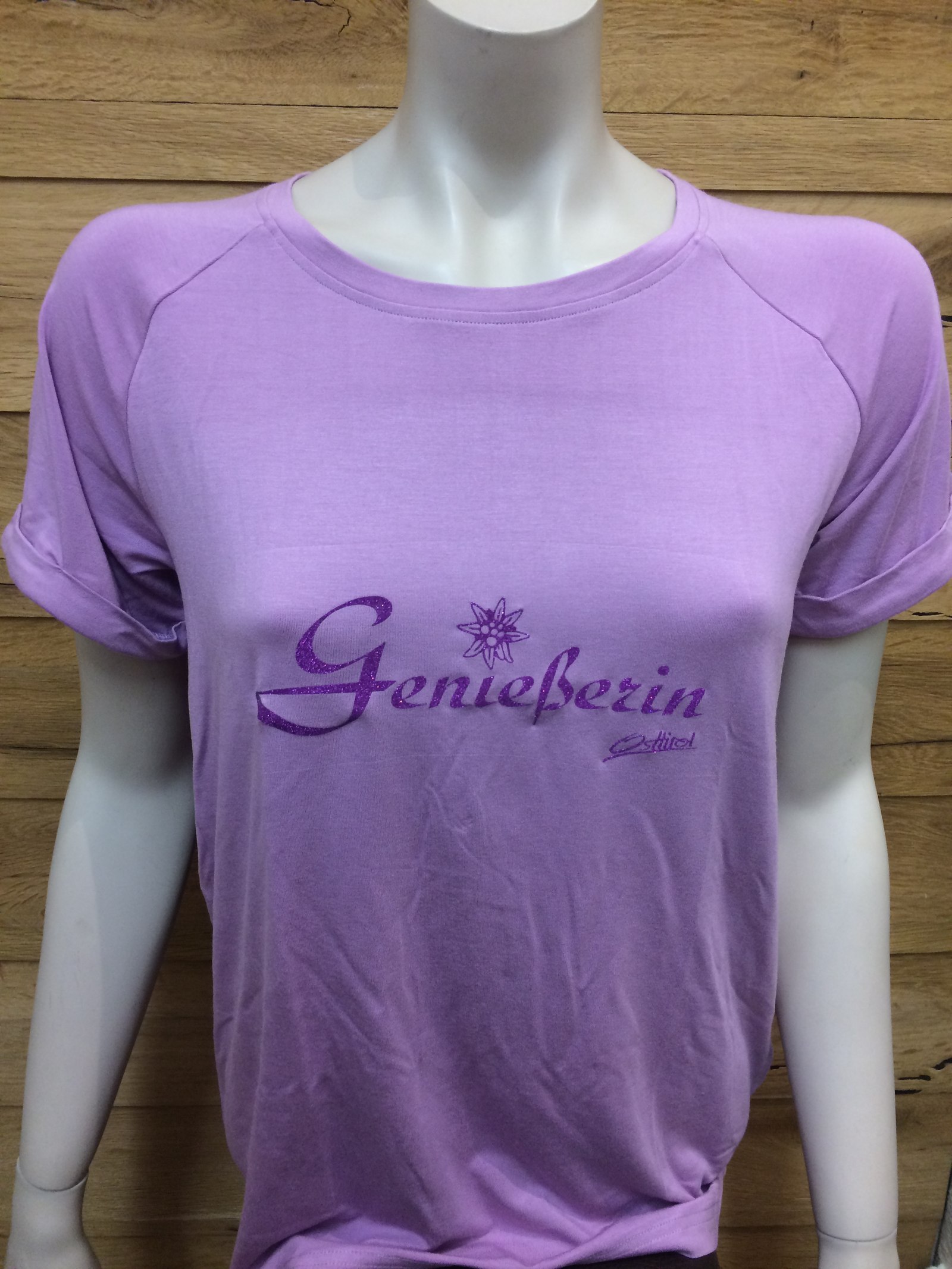 Damen T-Shirt "Genießerin" lavendel