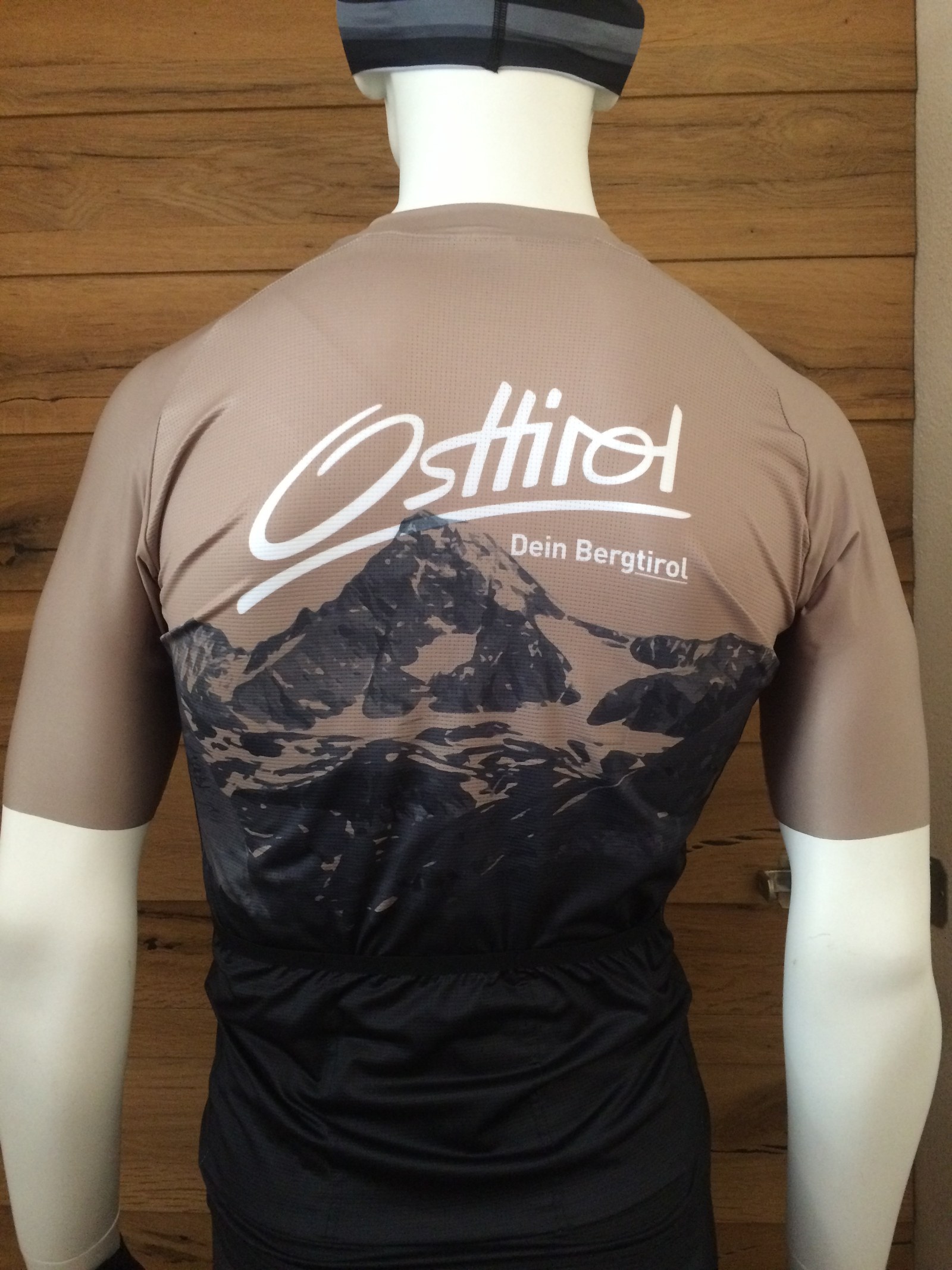 Rad Trikot "Glockner" Osttirol, sand/schwarz