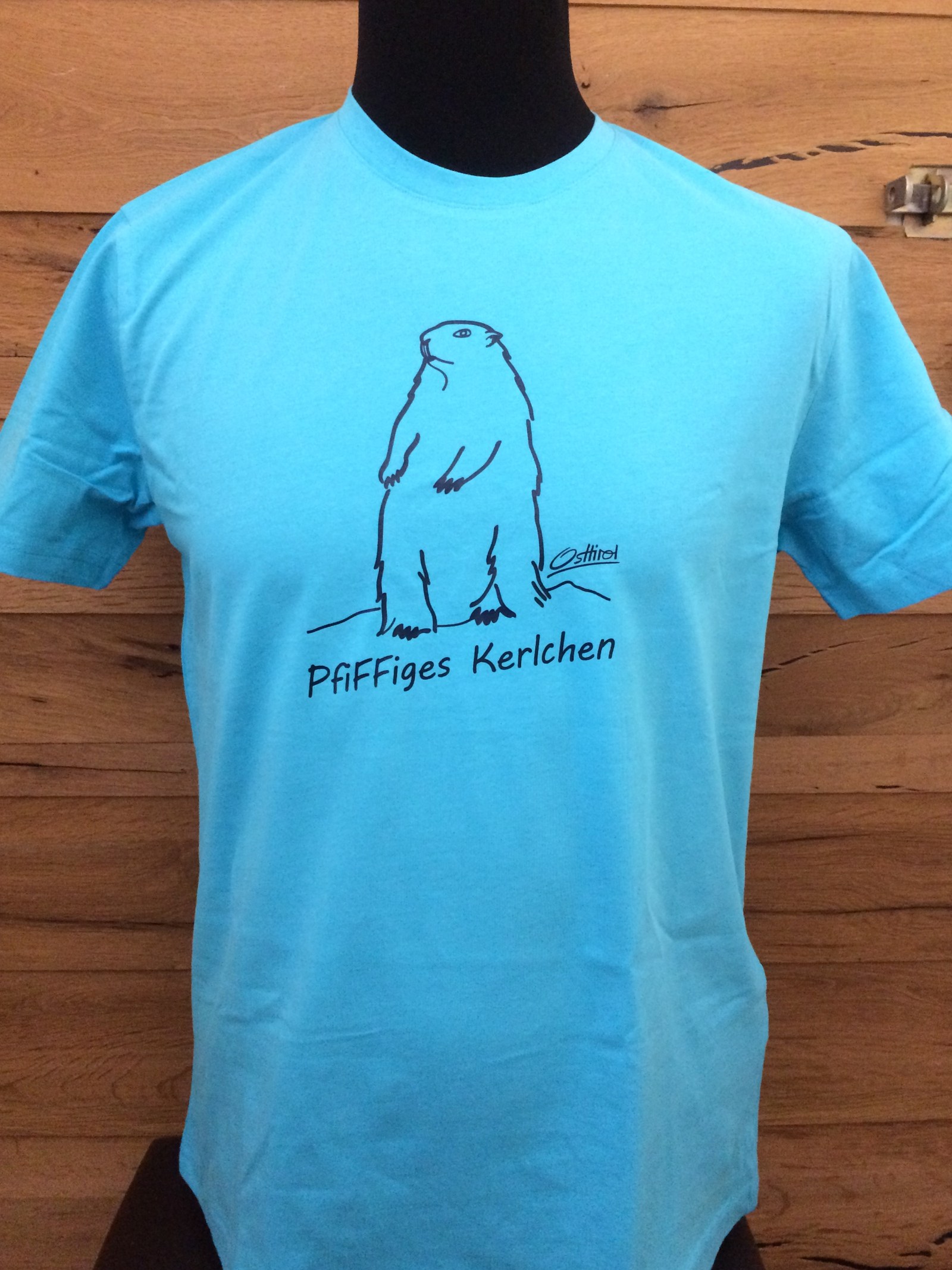 Herren T-Shirt "Pfiffiges Kerlchen" blau