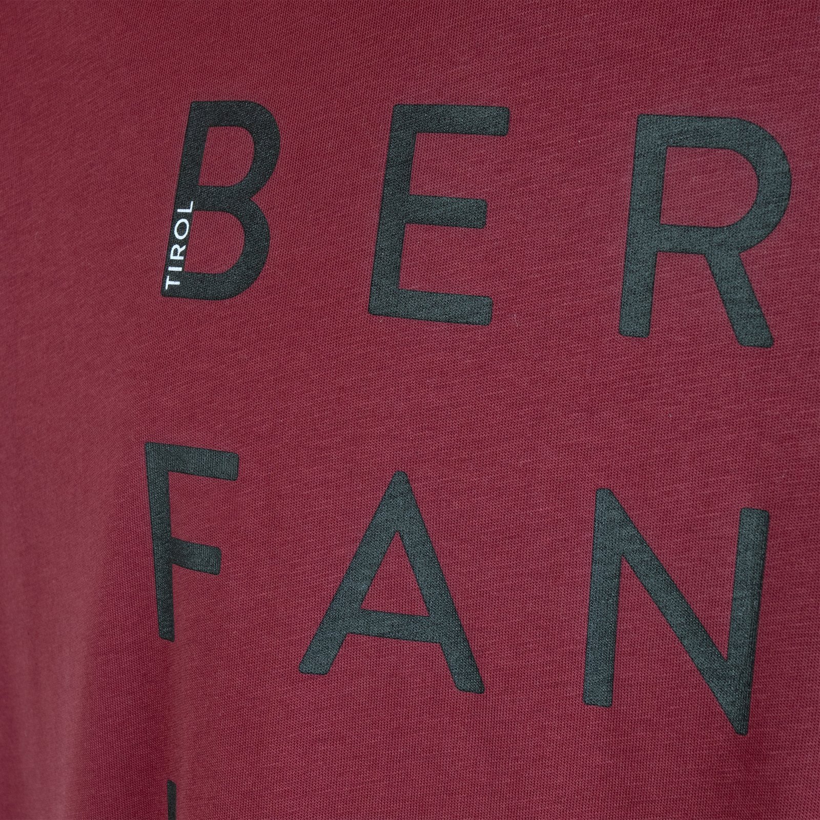 Herren T-Shirt "Bergfanatisch" weinrot