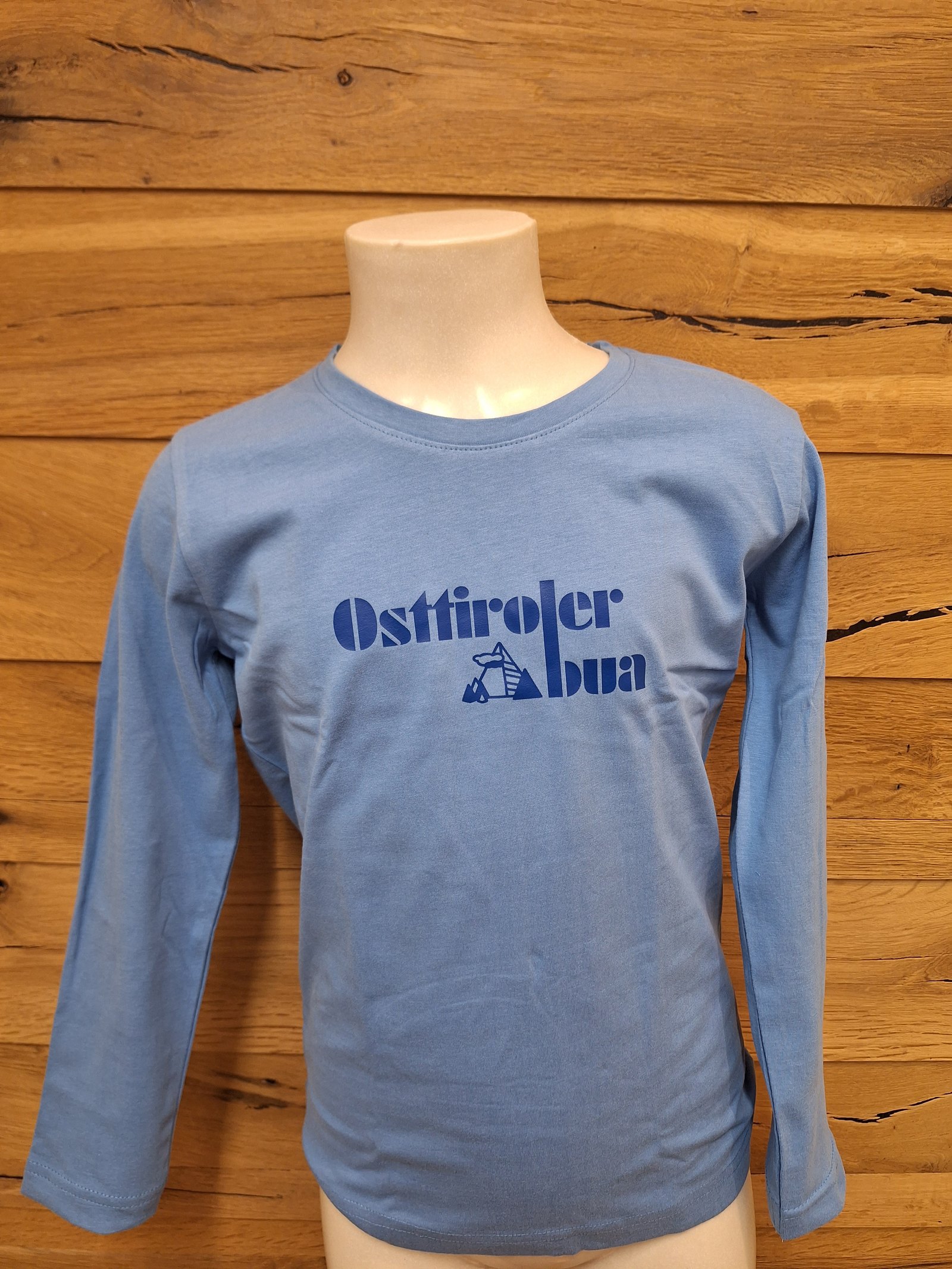 Kinder Longsleeve "Osttiroler Bua" blau