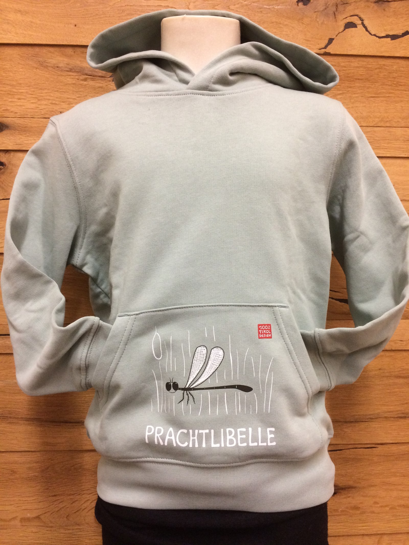 Kinder Hoody "Prachtlibelle" salbei