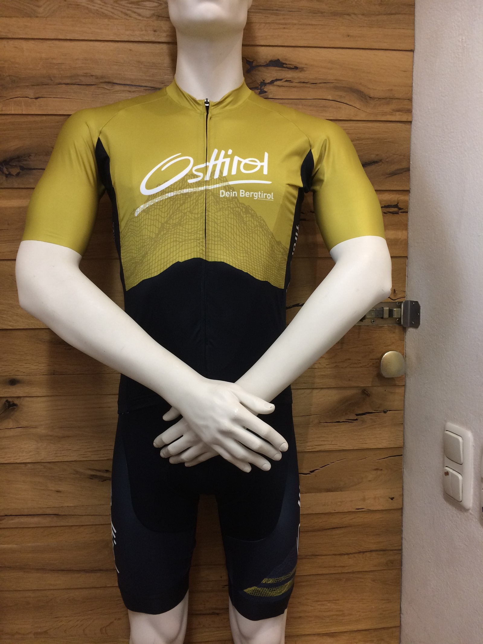 Rad Trikot Osttirol "Topografie" schwarz/oliv