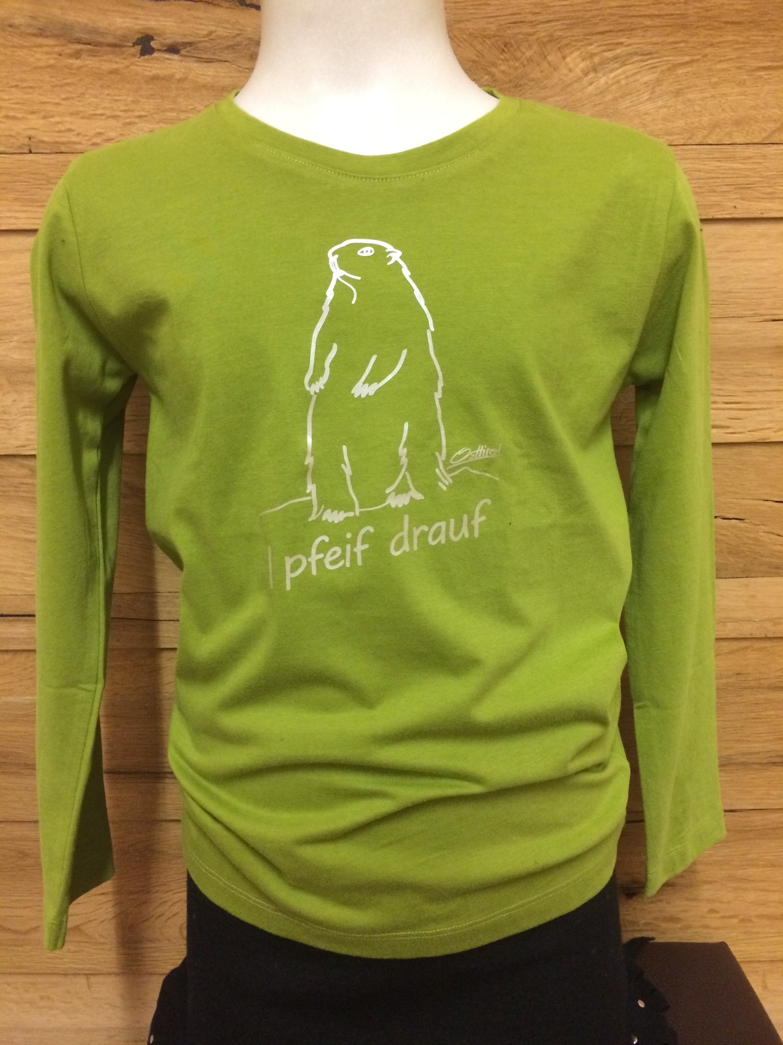Kinder Longsleeve " i pfeif drauf" zypresse
