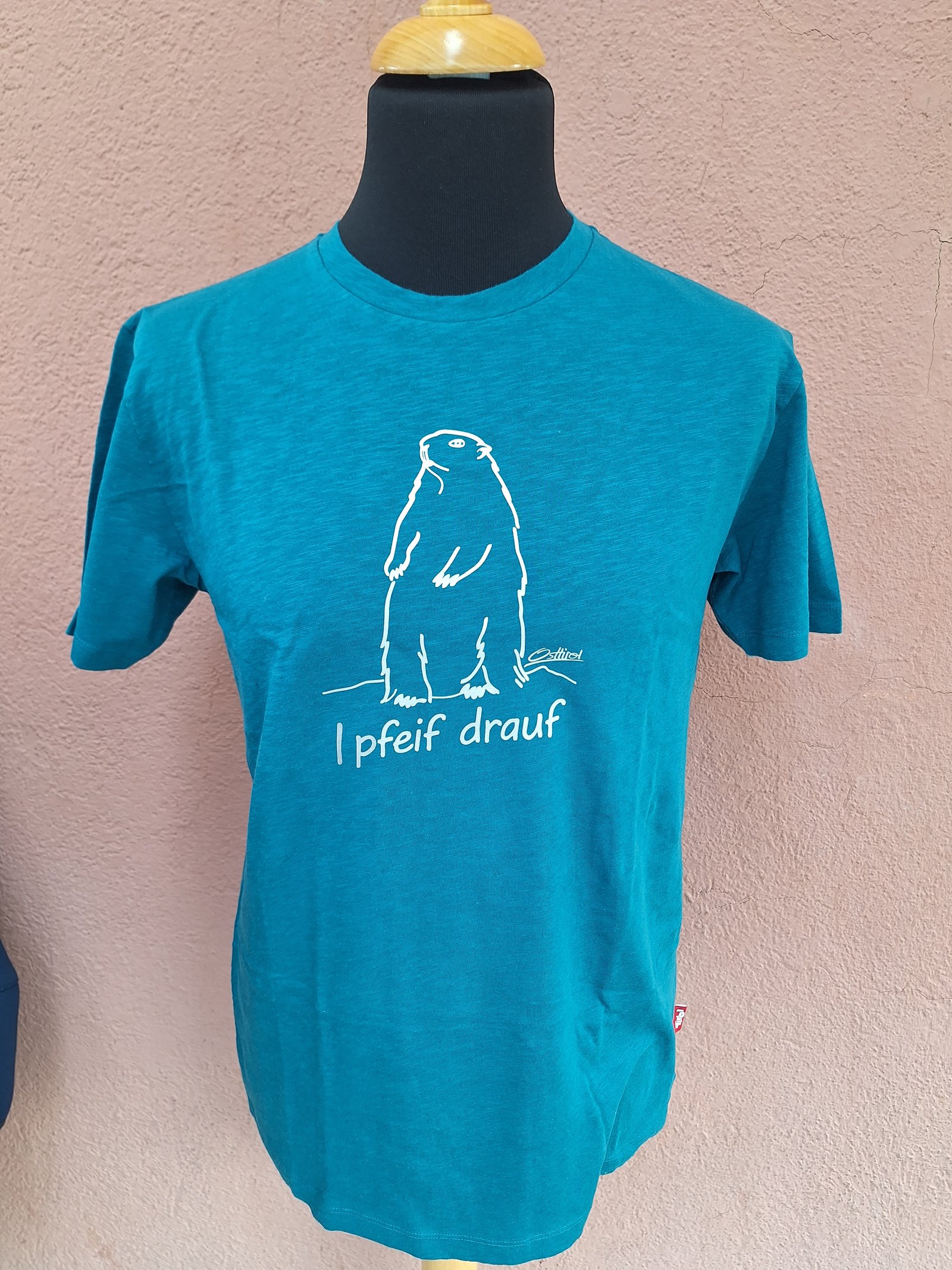 Herren T-Shirt "I pfeif drauf" petrol