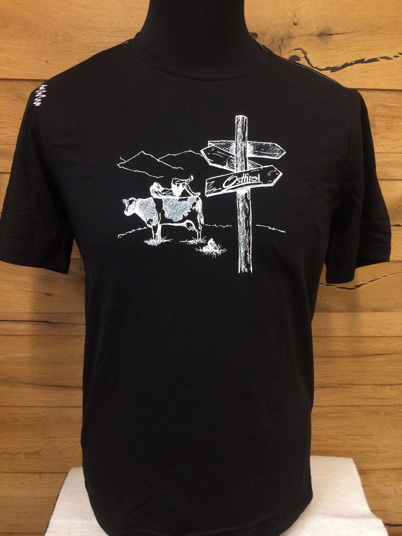 Herren T-Shirt "Time to chill" Osttirol, schwarz