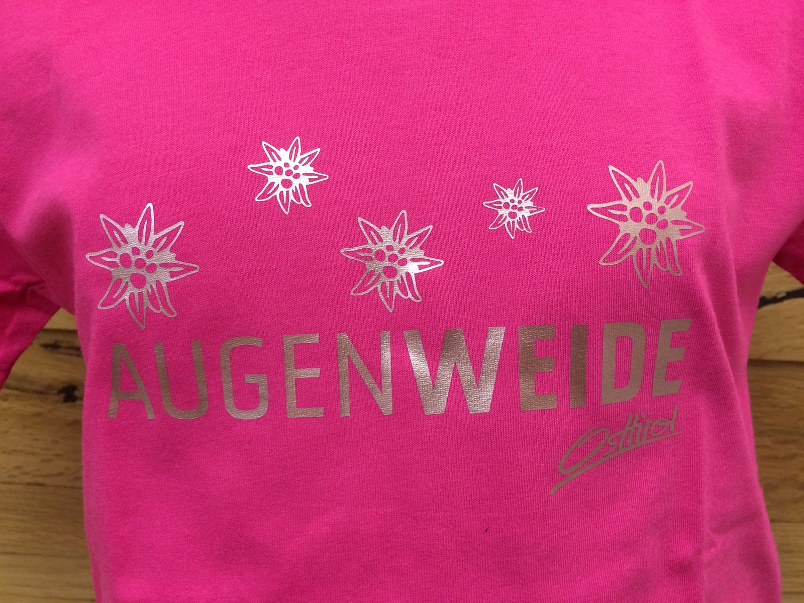 Kinder T-Shirt "Augenweide" pink