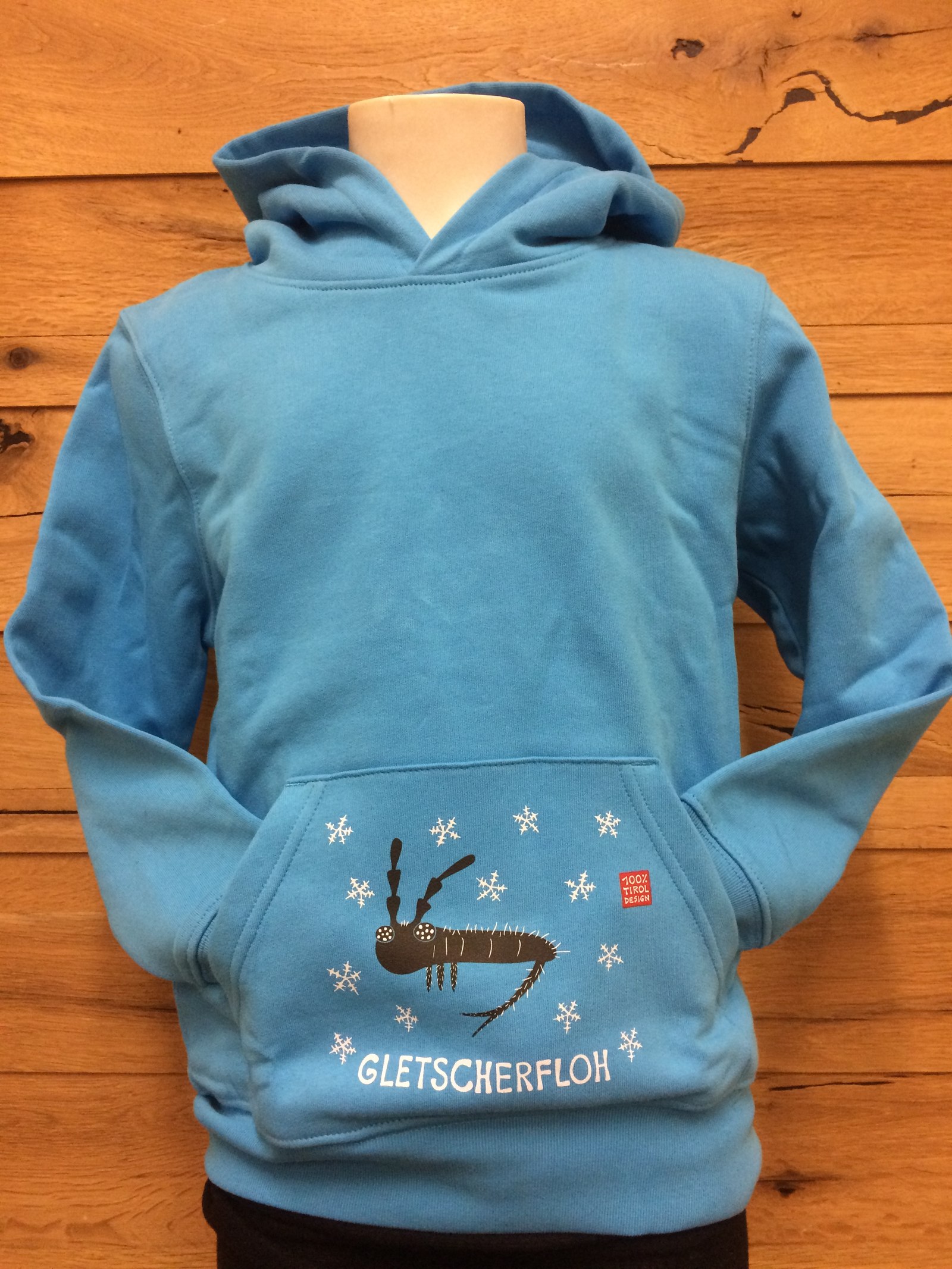 Kinder Hoody "Gletscherfloh" blau