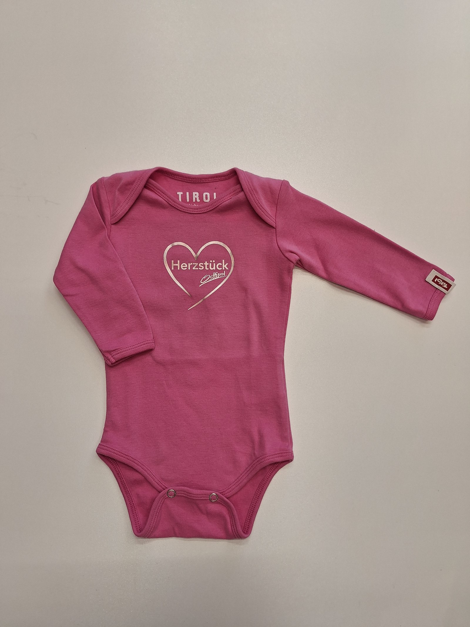 Babybody "Herzstück" pink