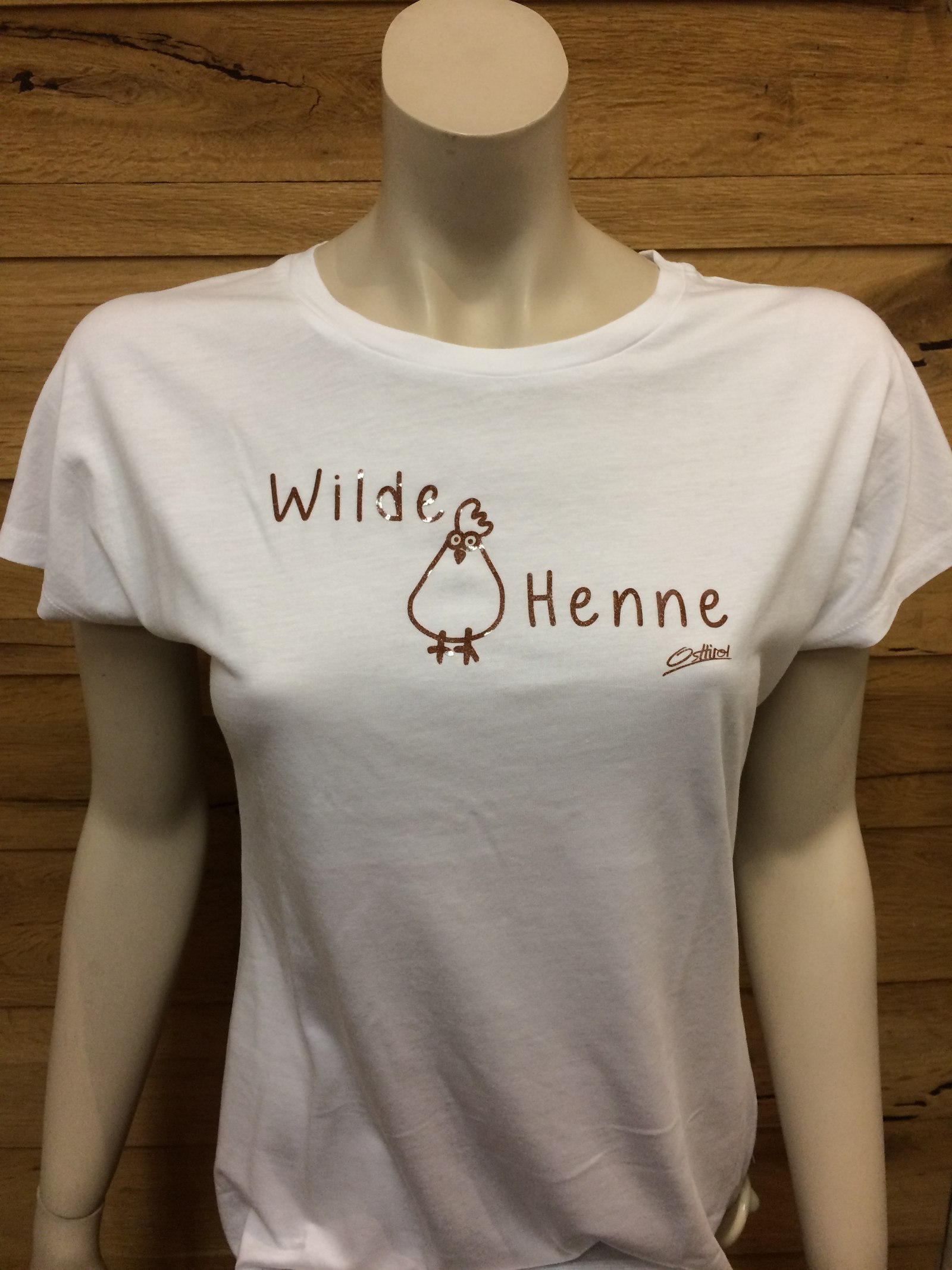 Damen T-Shirt "Wilde Henne" weiß