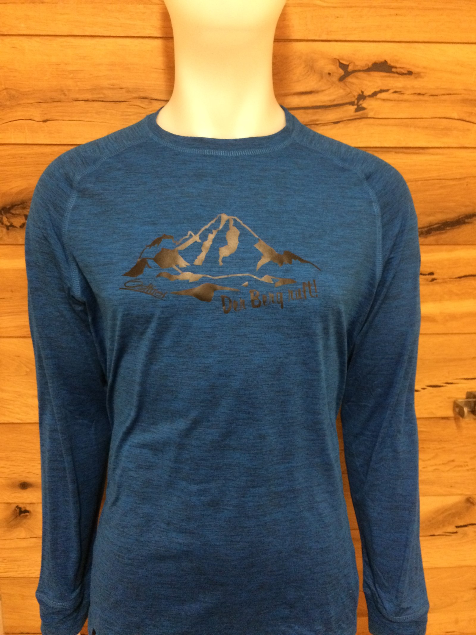 Herren Funktionsshirt Großglockner "Alvier" blau melange