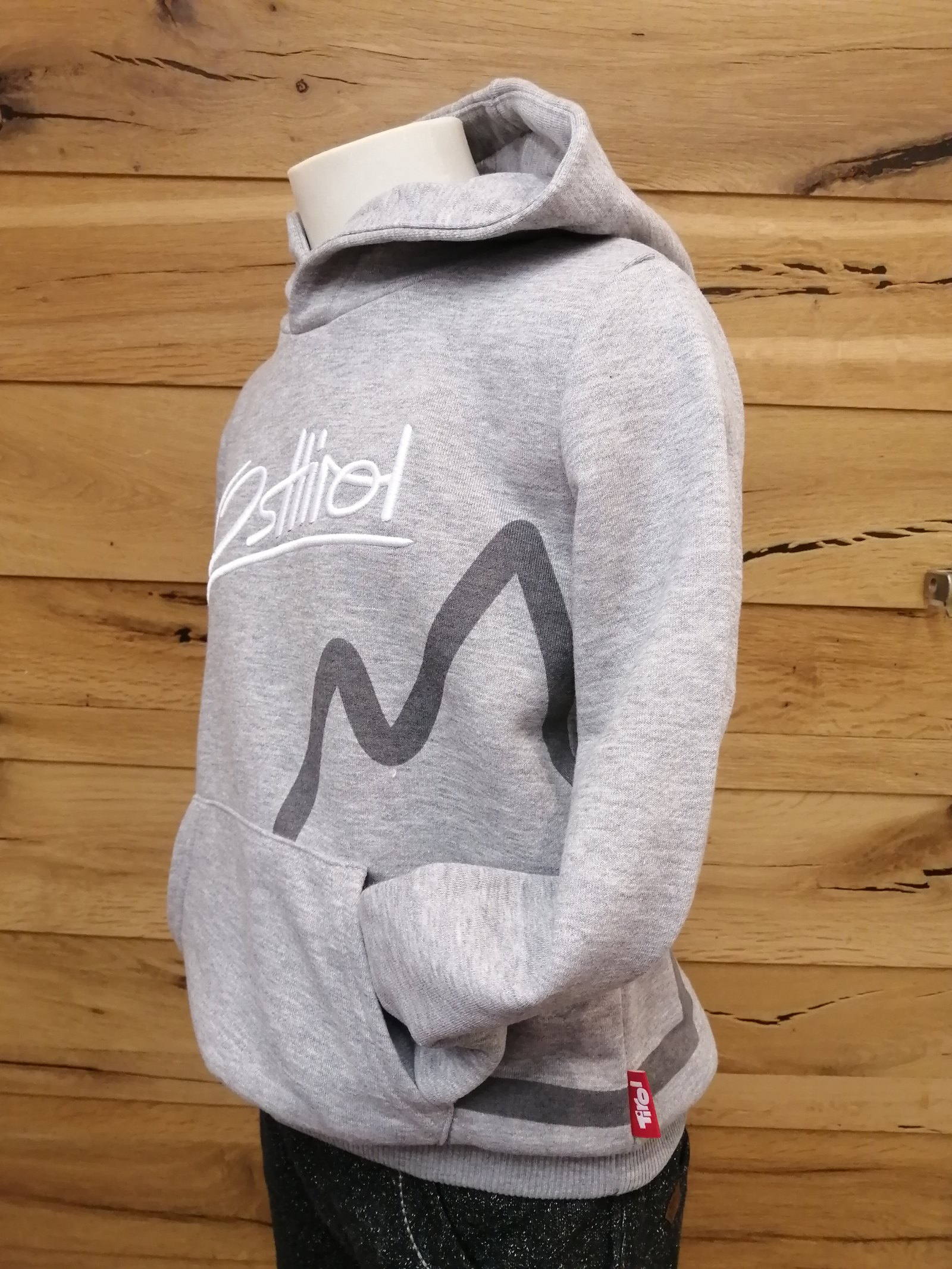 Kinder Hoody "Osttirol" hellgrau